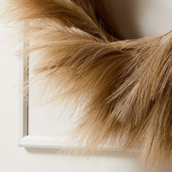 CB2 Boho Pampas Grass Wreath - Picture 2 of 4